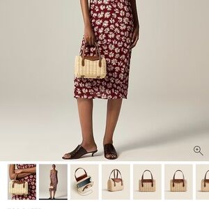 J. Crew Tan Crossbody Bag with Gold Hardware